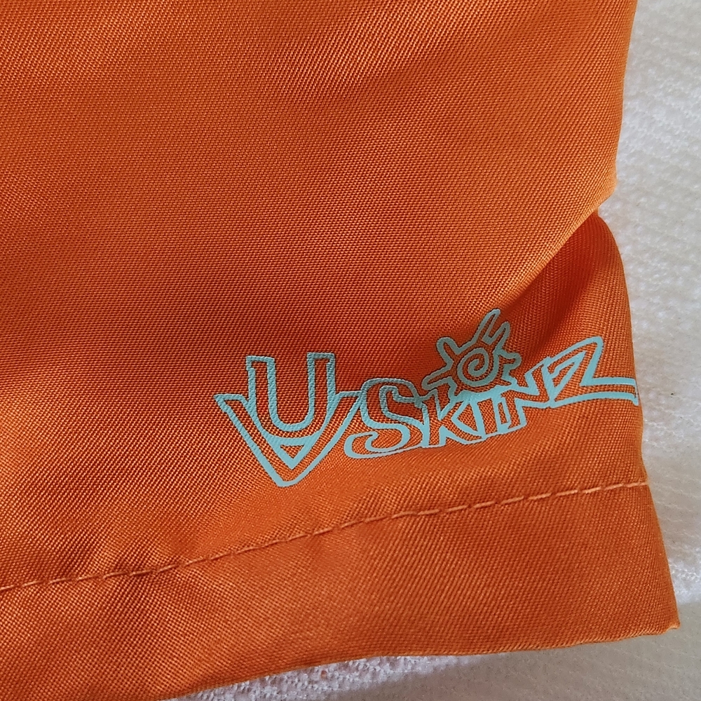 Vibrant Orange and Blue Shark Kids Rashguard Set - Picture 11 of 12
